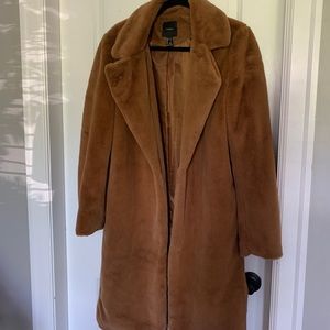 Faux fur coat